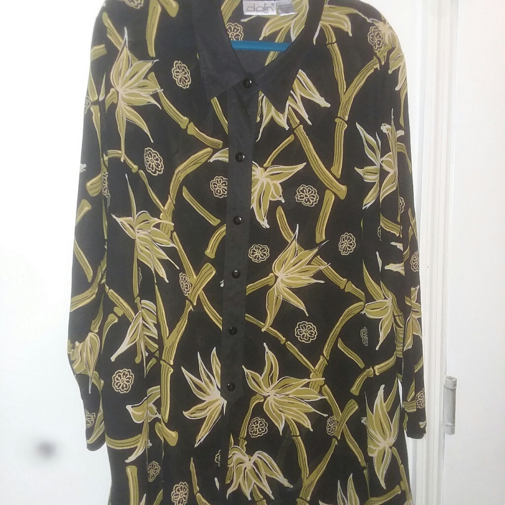 Dalin Printed Sheer Dress!